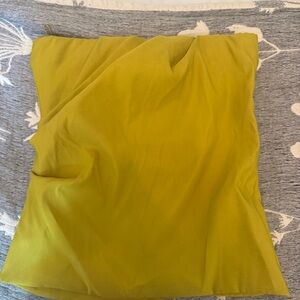 Zara Olive Green Strapless Top